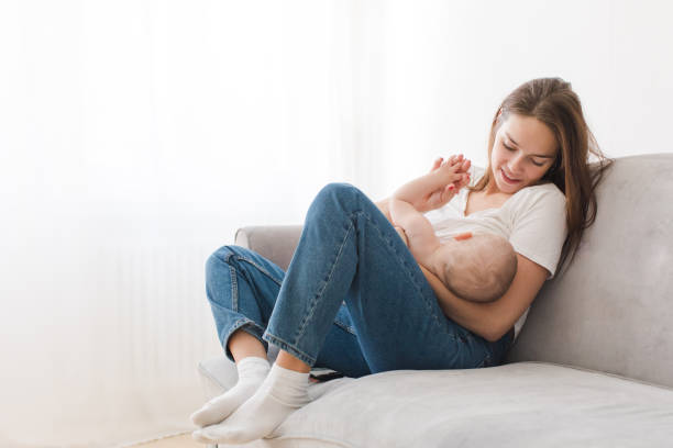 Mother breastfeeding her baby